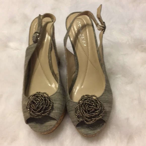 Andrew Geller Wedge Sling Backs - Picture 2 of 7